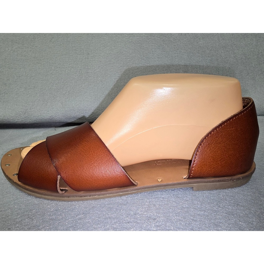 Cynthia Rowley Fiona Brown Crisscross Flat Sandals Mens 9.5